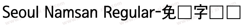 Seoul Namsan Regular字体转换